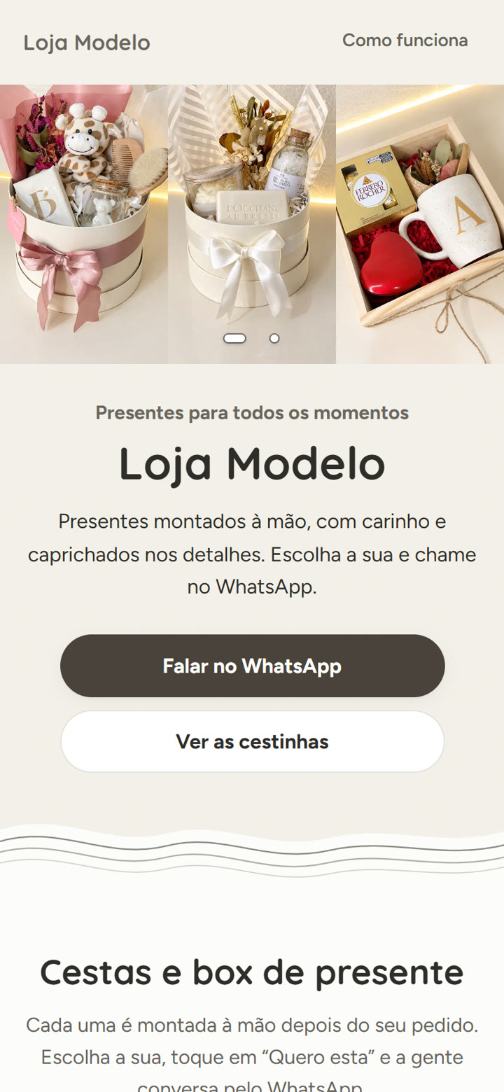 A loja na paleta Algodão