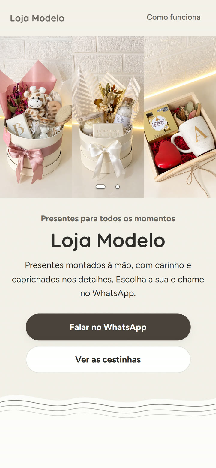 A loja na paleta Algodão